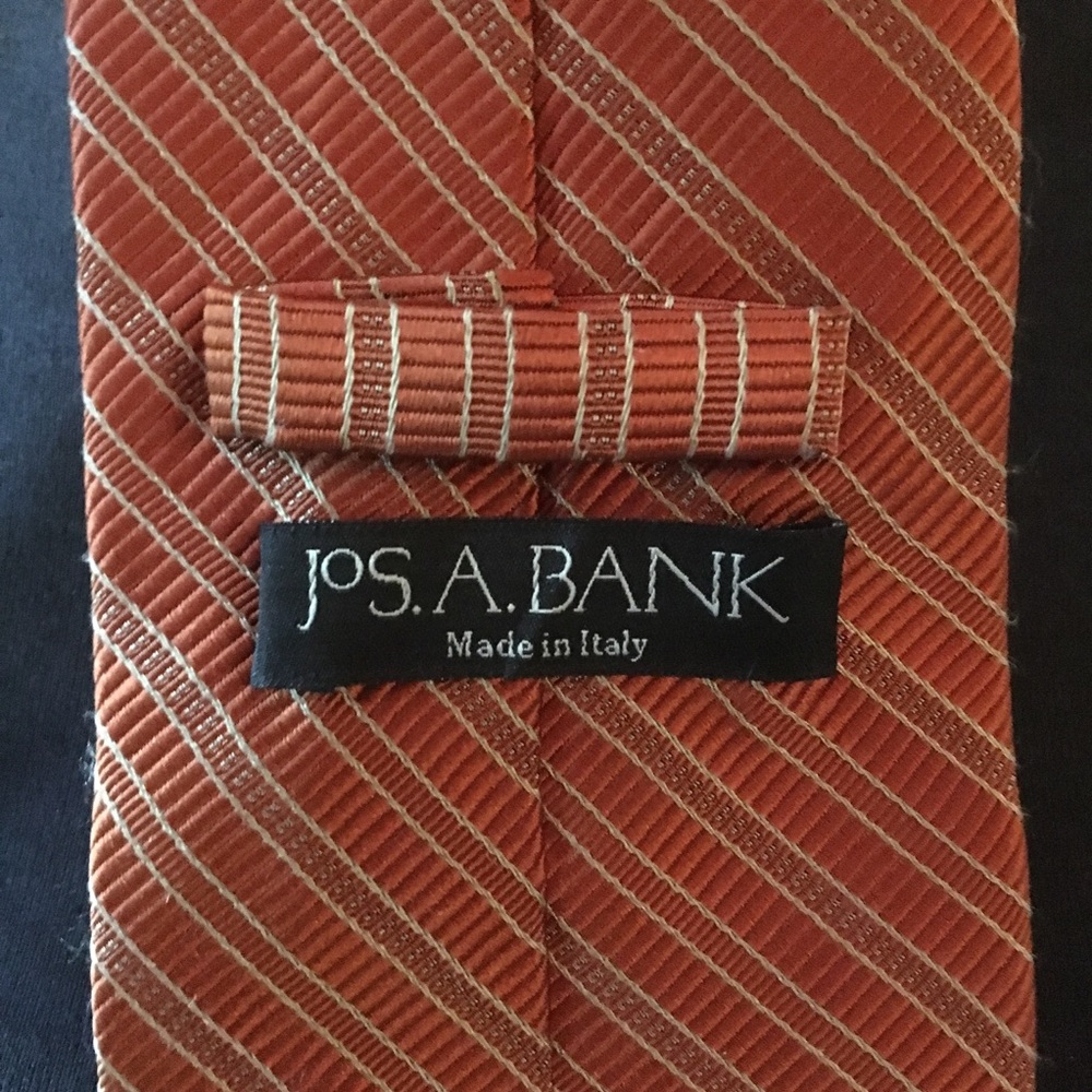 Orange Striped Tie